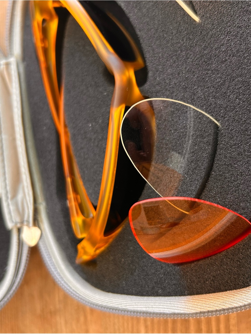 SPY Men's Amber Frame Sunglasses with Red & Silver Interchangeable Lenses - Picture 10 of 16